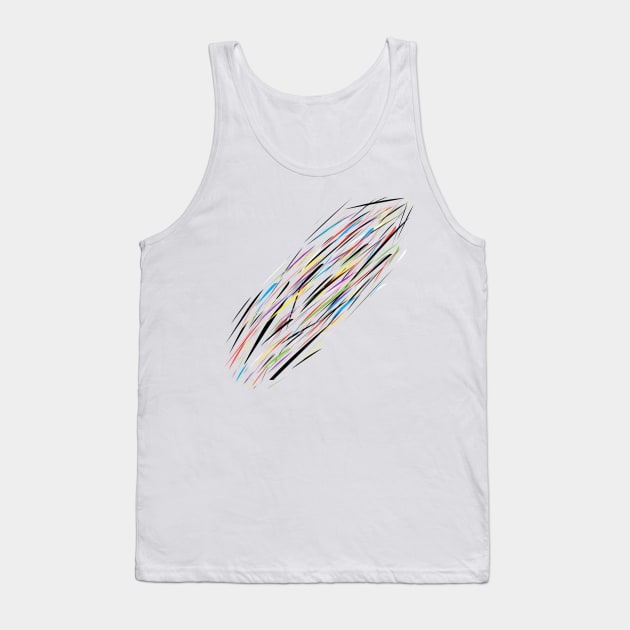 Colourful line Tank Top by Aassu Anil